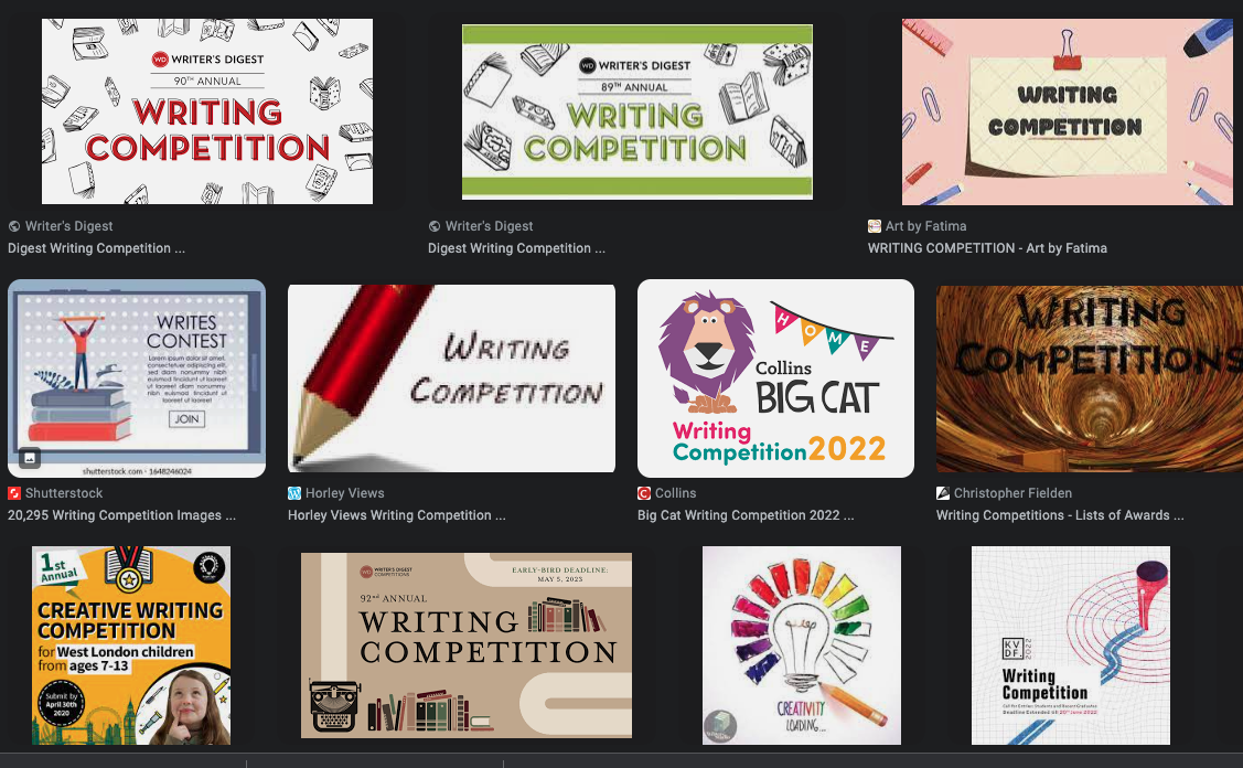 How Display Writing Competition The strangely compelling world of writing competitions β Roads to Joy